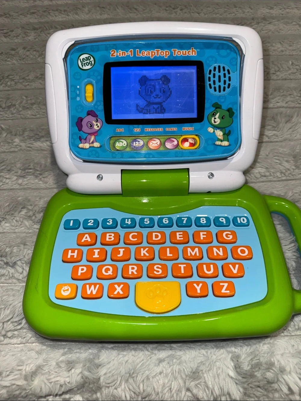LeapFrog 2-in-1 Leaptop Touch Kids Learning Laptop - Green/Blue